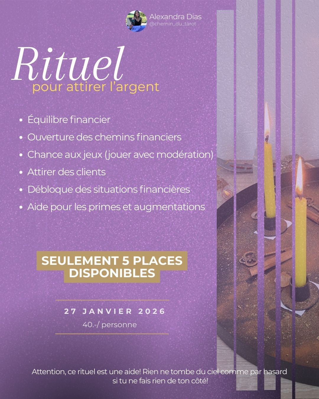 Rituel attirer l’argent