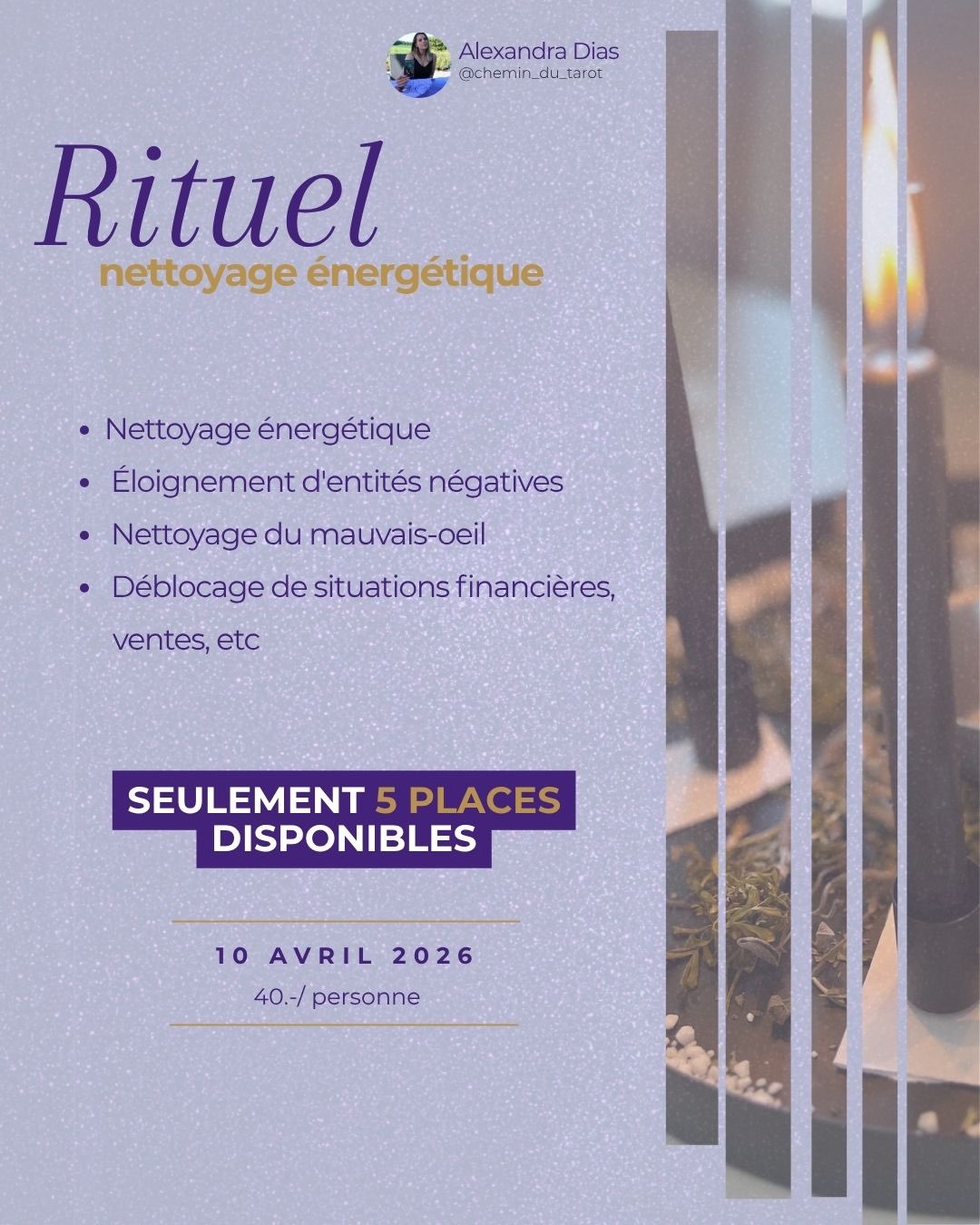 Rituel “nettoyage énergétique”
